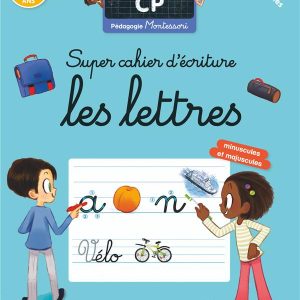 Livre Montessori – Super cahier d&rsquo;écriture Les lettres