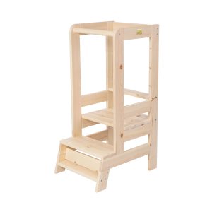 Tour d’Observation Montessori en Bois Aide-cuisinier Naturel