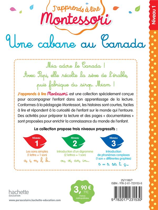 Livre Montessori Une cabane au Canada – CP niveau 1 – Image 2