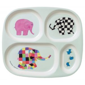 Elmer l&rsquo;Eléphant – Assiette à Compartiments