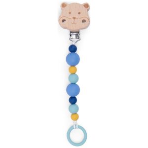 Attache-Tétine Bois et Silicone Hamster – Collection Puce et Pilou