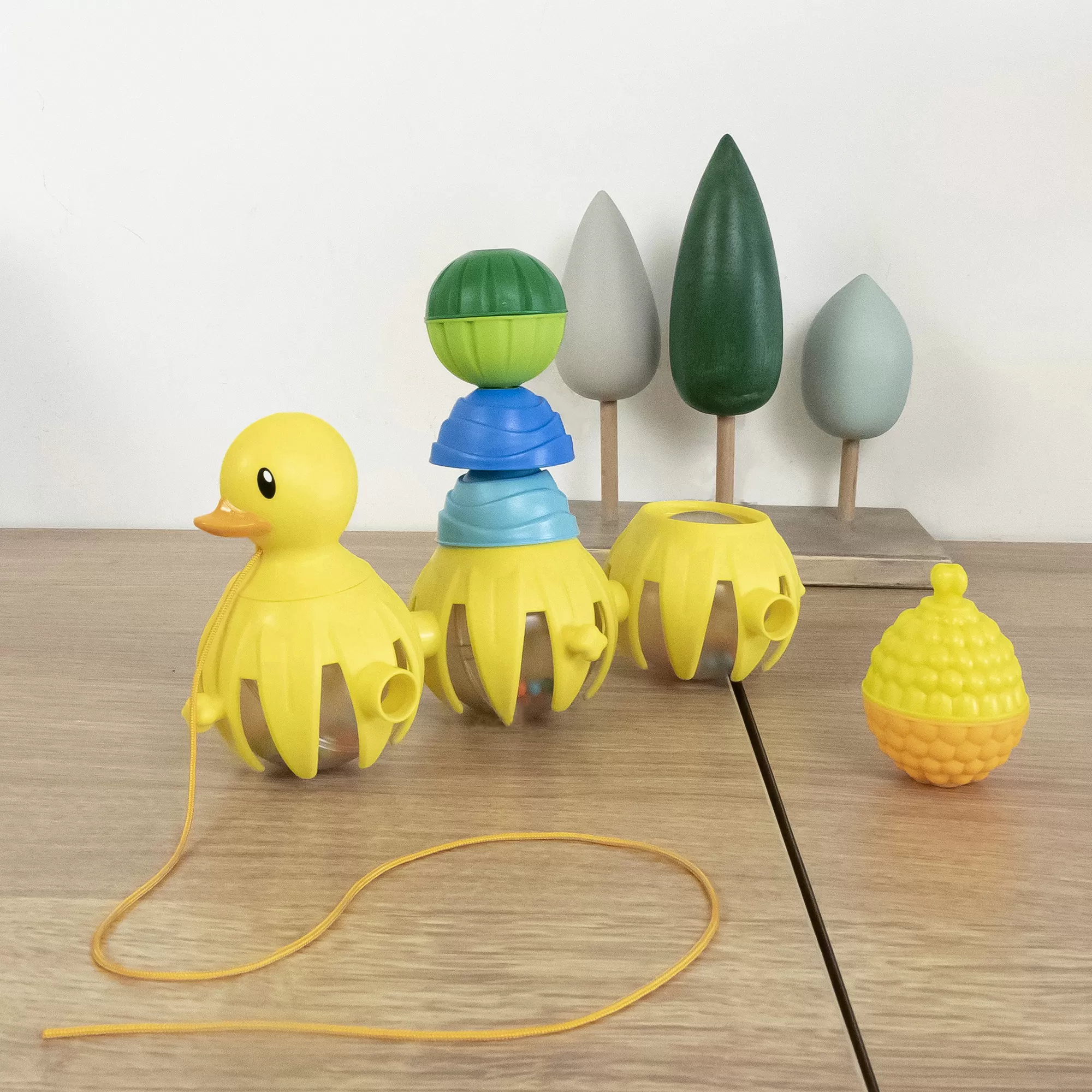 CANARD à POUSSER / TIRER ET PERLES DE MOTRICITé – 10 PIÈCES – Image 3