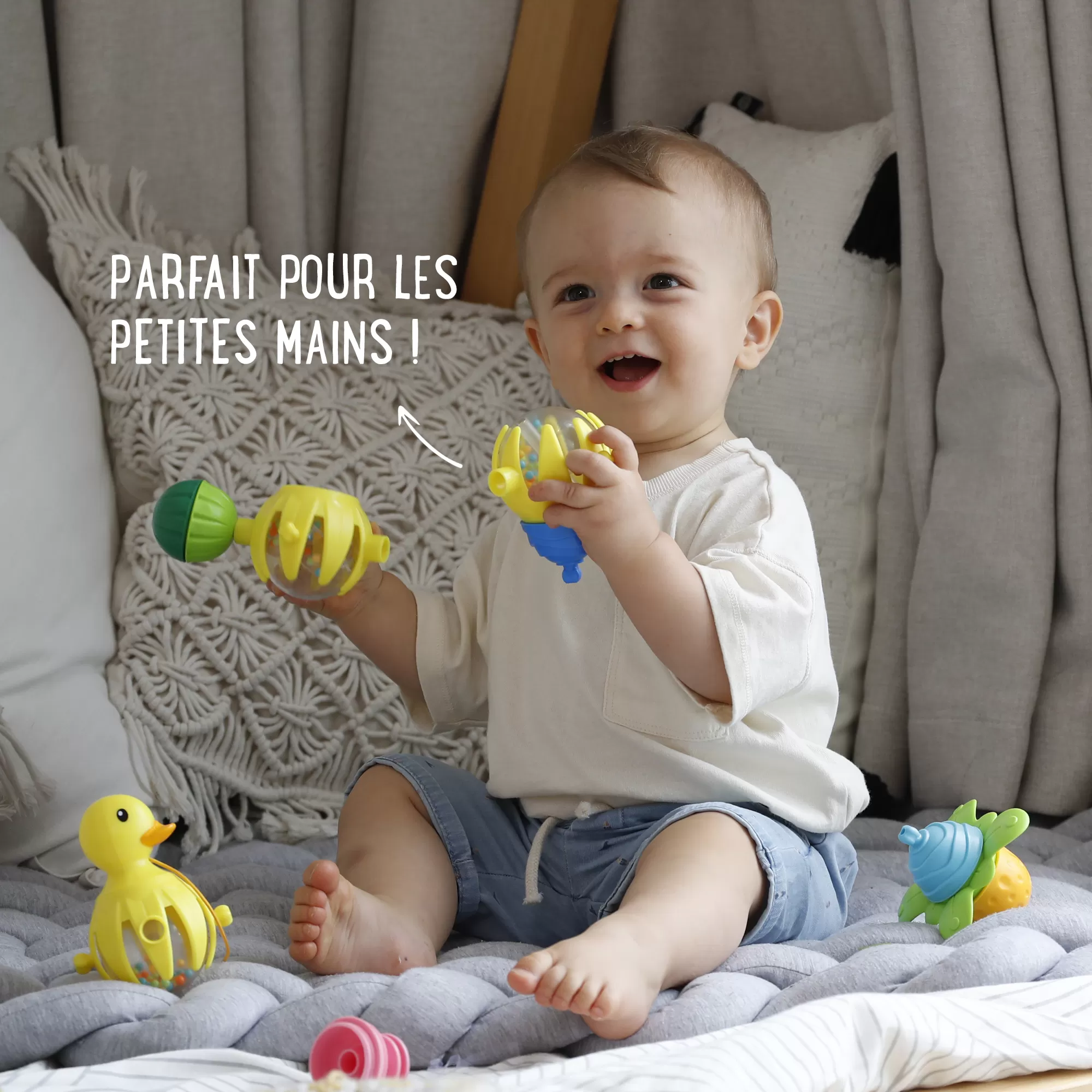 CANARD à POUSSER / TIRER ET PERLES DE MOTRICITé – 10 PIÈCES – Image 6