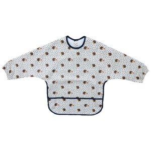Bavoir/Tablier à Manches Hérissons 1/3 ans