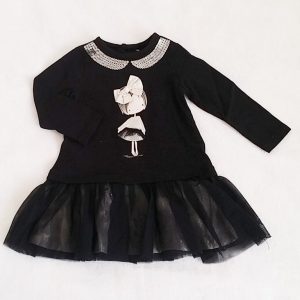 Robe noire tulle strass bébé fille 12 MOIS