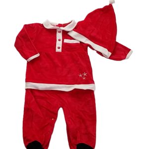 Pyjama + bonnet de Noël bébé fille 12 MOIS