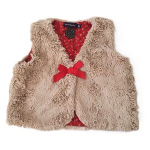 Gilet fourrure beige bébé fille 12 MOIS SERGENT MAJOR