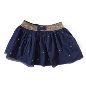 Jupe tulle bleu marine et dorée bébé fille 12 MOIS GEMO