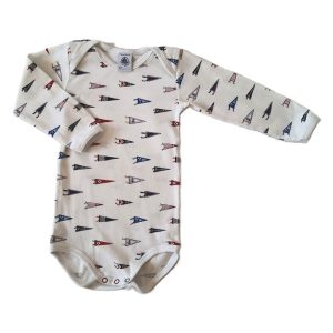 Body blanc drapeaux bébé garçon 12 MOIS PETIT BATEAU