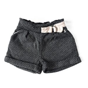 Short gris motifs blanc bébé fille 18 MOIS OBAIBI