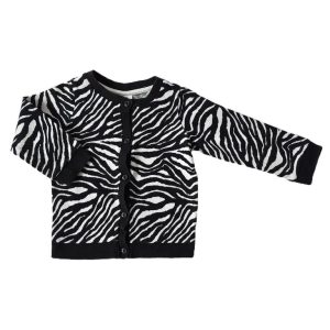 Gilet zébré noir blanc bébé fille 18 MOIS H&M