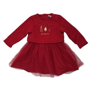 Robe rouge Premier Noël bébé fille 18 MOIS VERTBAUDET