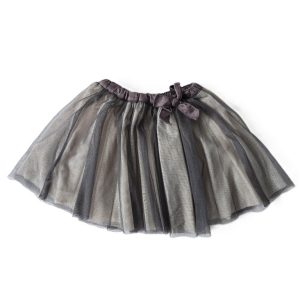 Jupe tulle gris écru bébé fille 23 MOIS TAPE A L&rsquo;OEIL