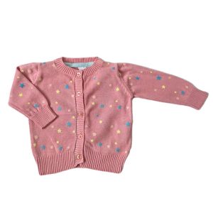 Gilet rose étoiles bébé fille 3 MOIS U TOUT PETITS