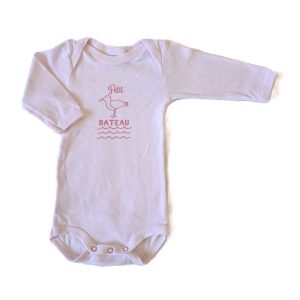 Body rose oiseau bébé fille 3 MOIS PETIT BATEAU