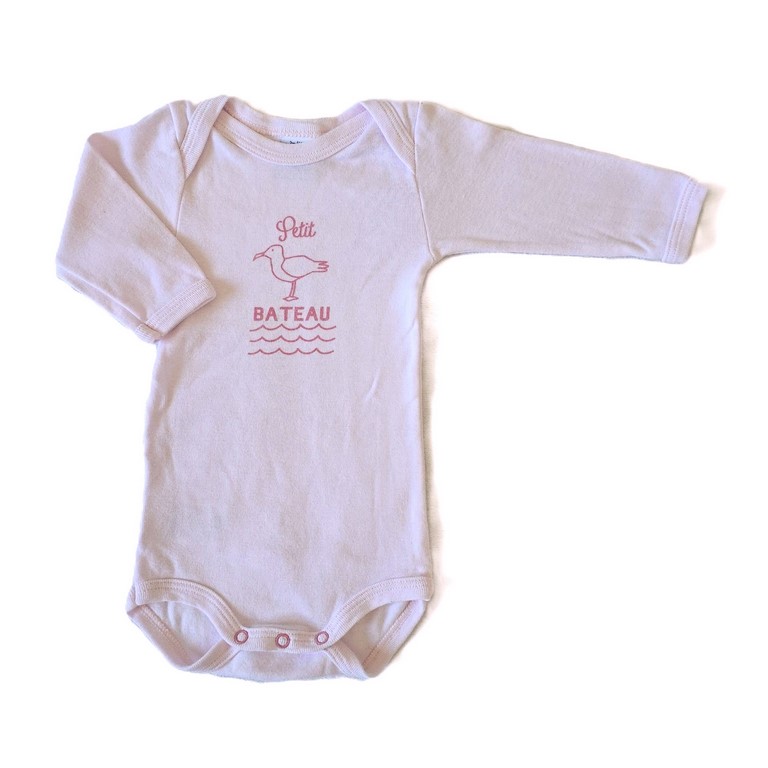 Body rose oiseau bébé fille 3 MOIS PETIT BATEAU