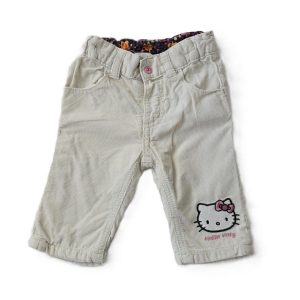 Pantalon velours écru Hello Kitty bébé fille 2/4 MOIS H&M