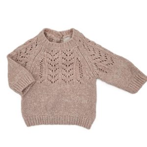 Pull mailles rose bébé fille 3 MOIS TAPE A L’OEIL TAO