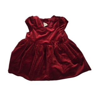 Robe de fête velours bordeaux bébé fille 6 MOIS H&M