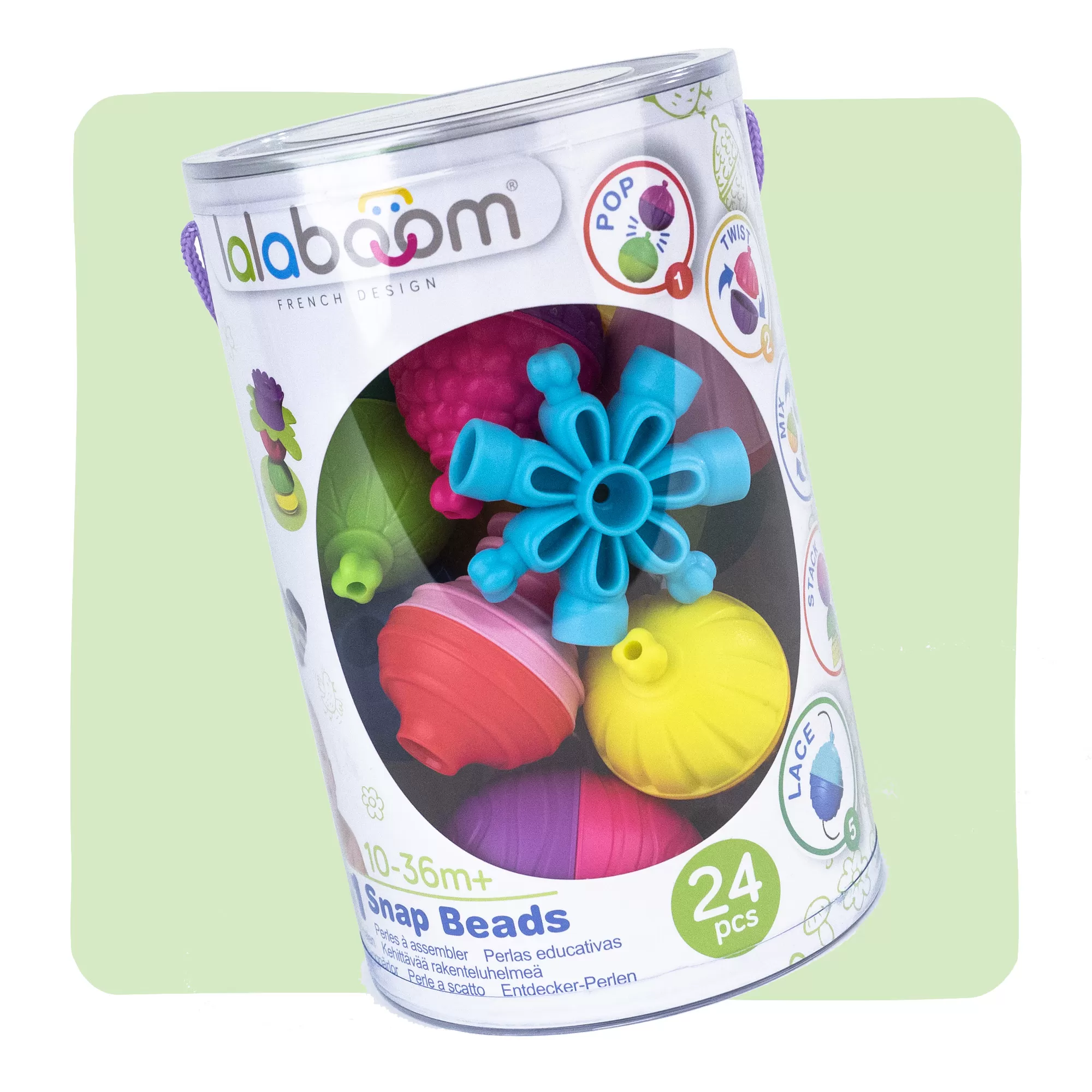 PERLES DE MOTRICITé LALABOOM – 19 PIÈCES