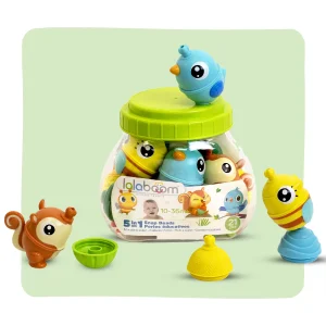 BARIL PERLES DE MOTRICITé ANIMAUX DE LA FORÊT– 21 PIÈCES