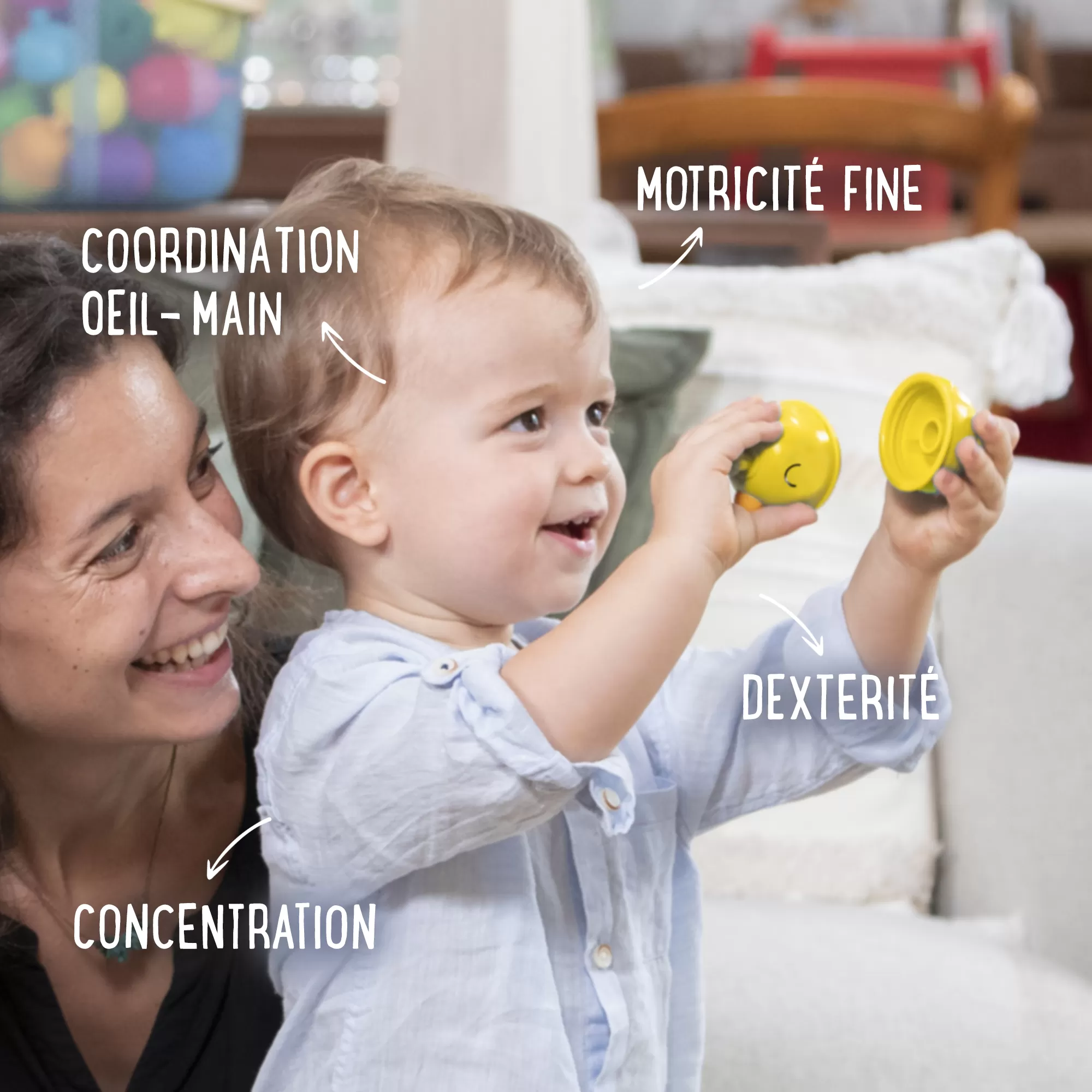 PERLES DE MOTRICITé LALABOOM – ANIMAUX DE LA FERME – 6 PIÈCES – Image 5