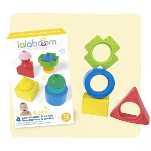 GéO-FORMES ET PERLES DE MOTRICITé – 12 PIÈCES