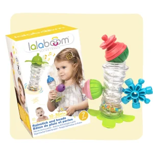 HOCHET BÂTON DE PLUIE ET PERLES DE MOTRICITé  – 7 PIÈCES