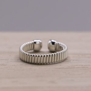 Bague ouverte Godrons