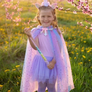 Cape et Serre-Tête Licorne 4/6 ans