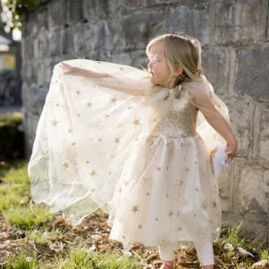 Cape de Princesse Etoiles Or 4/6 ans