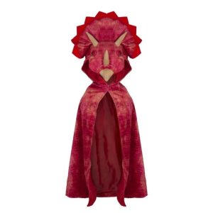 Cape Dinosaure Triceratops Rouge