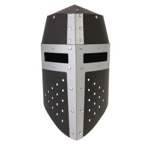 Casque Chevalier Aragon Noir et Argent