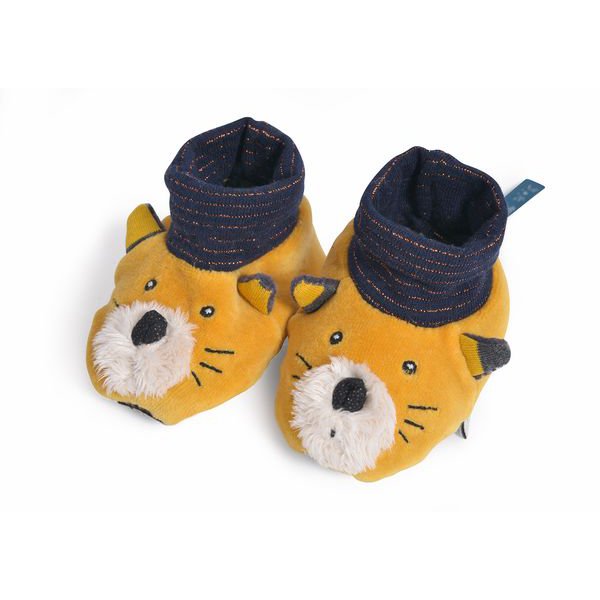 MR – Chaussons Naissance – Collection Les Moustaches – Chaussons Chats 0/6 Mois
