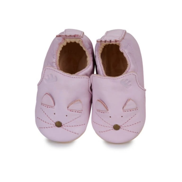 Easy Peasy – Chaussons Cuir Chat 6/12 mois