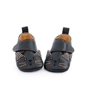 Chaussons Cuir Chat – Taille 4 – 18/24 Mois