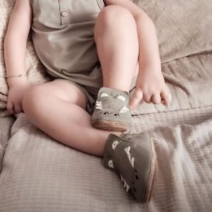 Easy Peasy – Chaussons Cuir Crocodile 6/12 mois