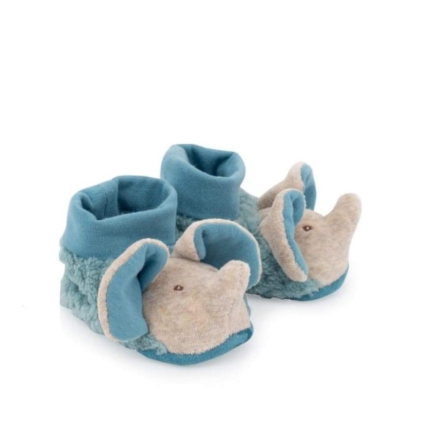 MR – Chaussons Naissance – Collection Sous mon Baobab – Chaussons Eléphant 0/6 Mois