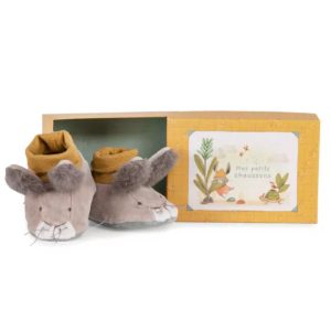 MR – Chaussons Naissance – Collection 3 Petits Lapins – Chaussons Lapins 0/6 Mois
