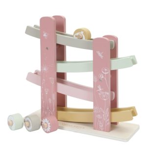 Bleu/Rose – Cascade de Toupies en Bois Rose Flowers