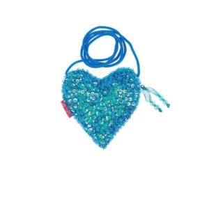 Nos Porte-Monnaie – Porte-Monnaie Tour de Cou Coeur Bleu