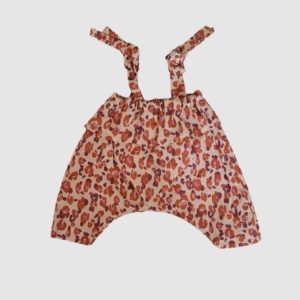 Minikane The Dressing by Maman Poule et Papa Coq – Combinaison à Bretelles Léopard Rose