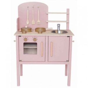 Cuisine en Bois Grand Modèle Rose