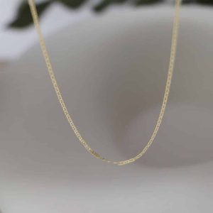 Chaîne OR Jaune maille Marine battue