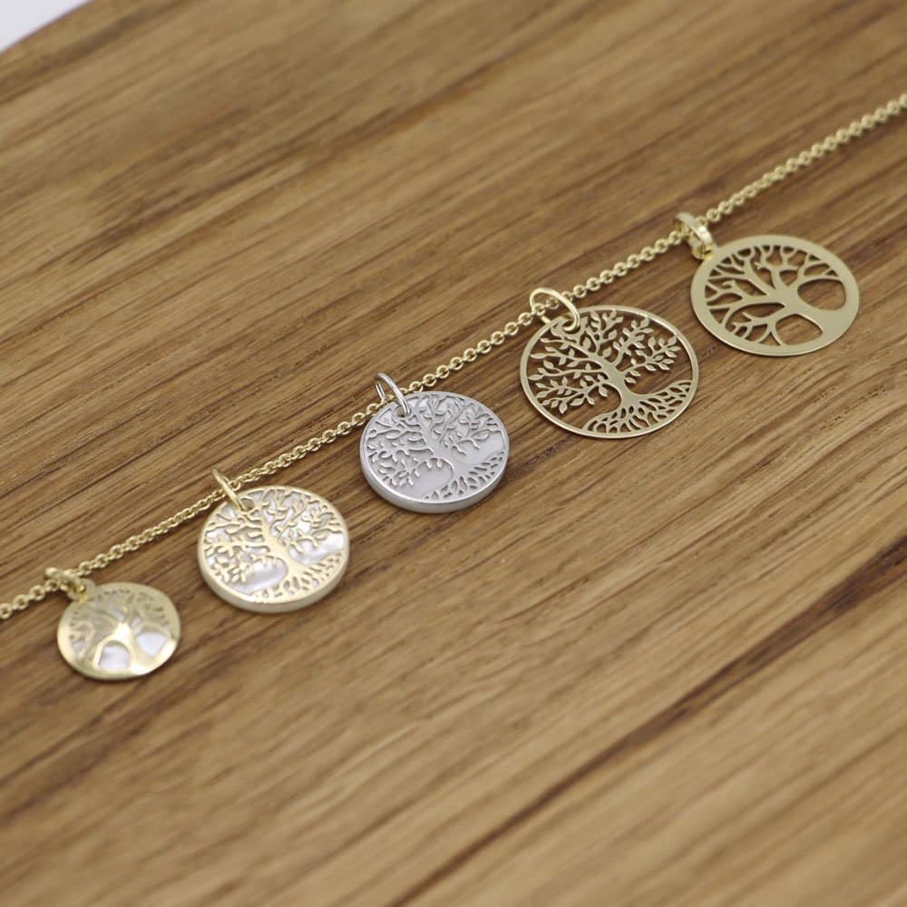 Médaille Arbre de vie ajouré en Or Jaune 18 carats – Image 4