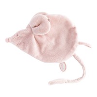 Souris Doudou Attache-Tétine Rose