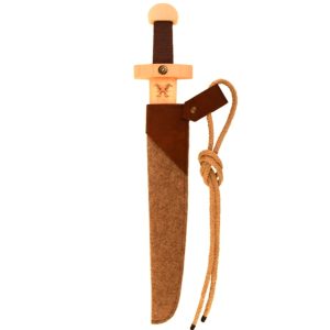 Epée et Fourreau en Feutrine Beige Viking