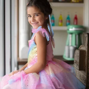 Robe Fée Papillon Arc-en-Ciel 7/8 ans
