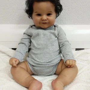 Poupée Reborn Fille Dounia – Poupée réaliste de 50 cm avec accessoires