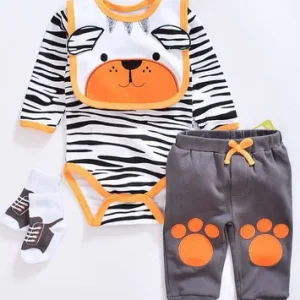 Tenue Bébé Reborn Chien Zébrures